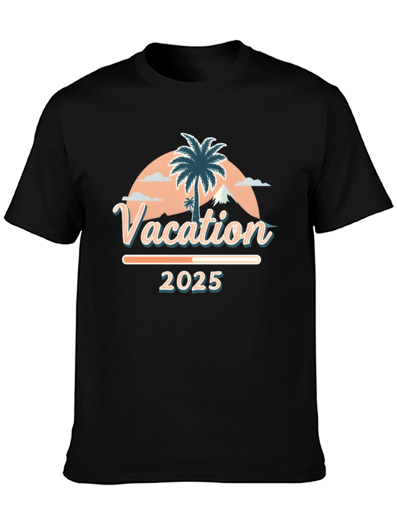 Vacation 2025 Palm Tree Graphic T-Shirt