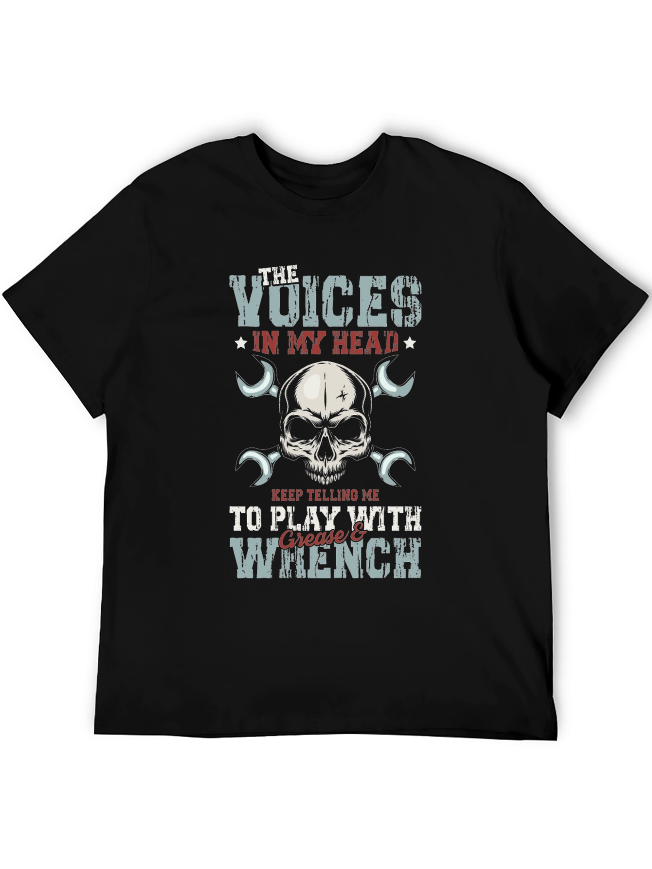 Voices in My Head T-Shirt: Grease & Wrench Design