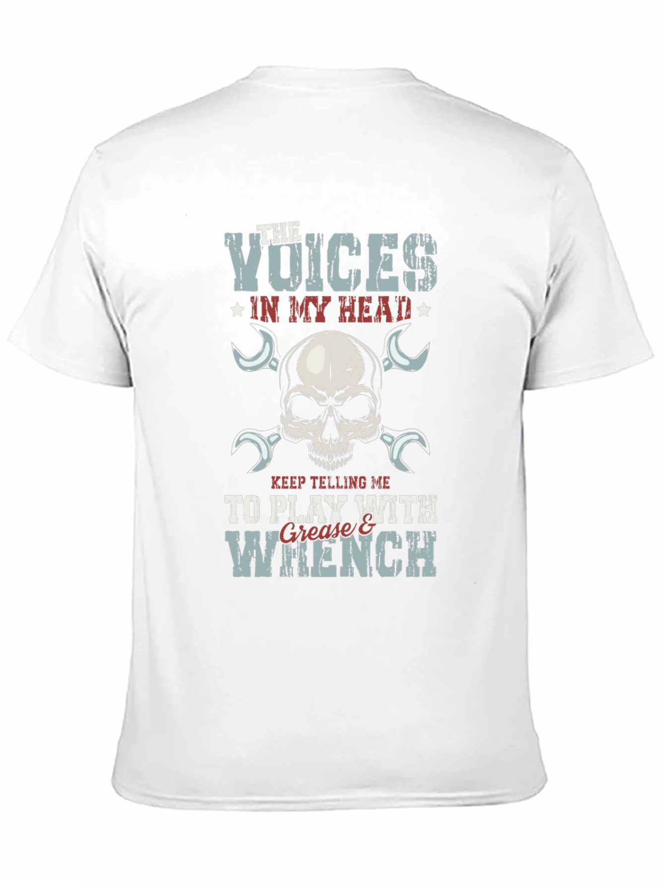 Voices in My Head T-Shirt: Grease & Wrench Design