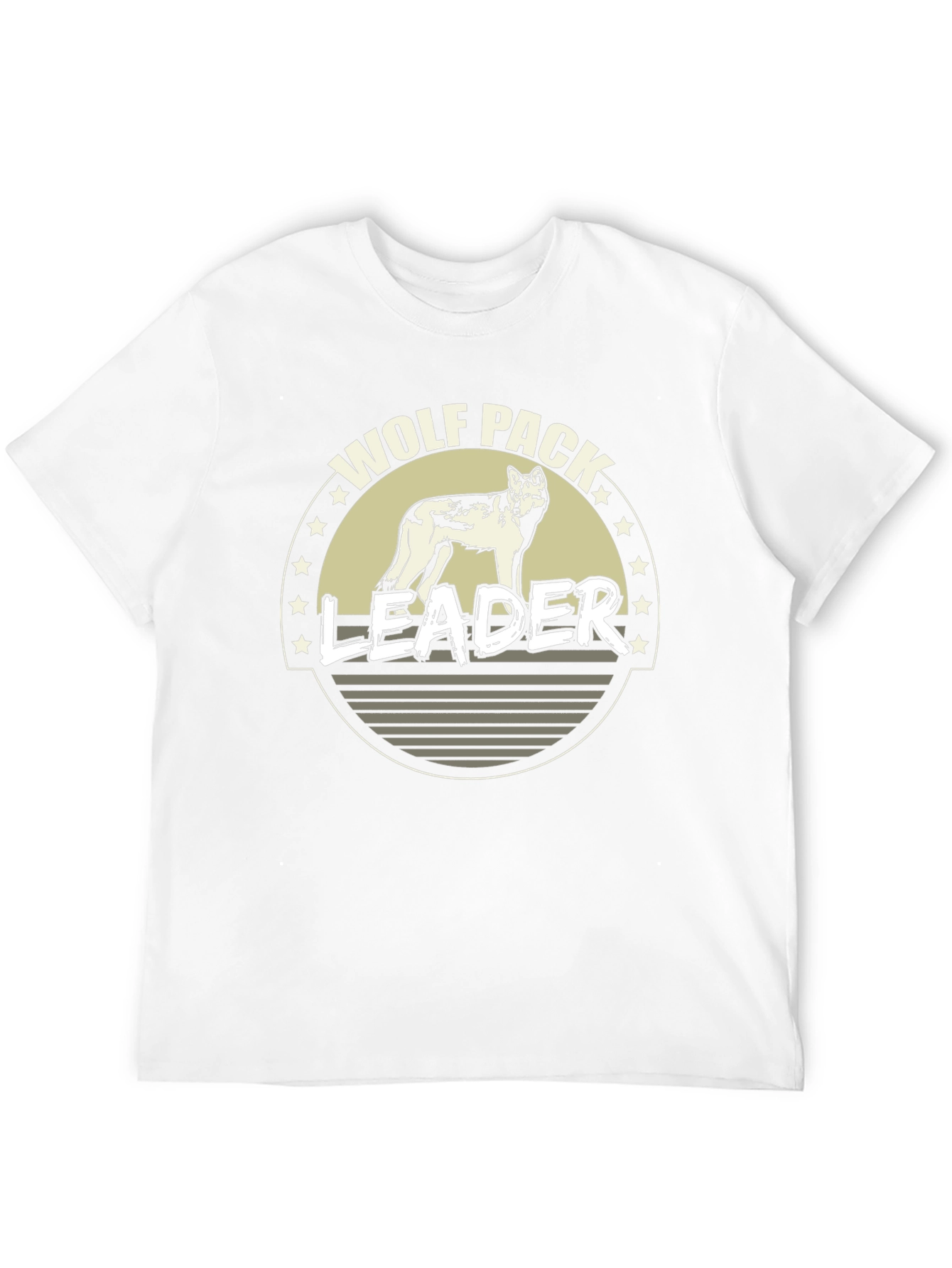 Wolf Pack Leader Graphic T-Shirt - Black