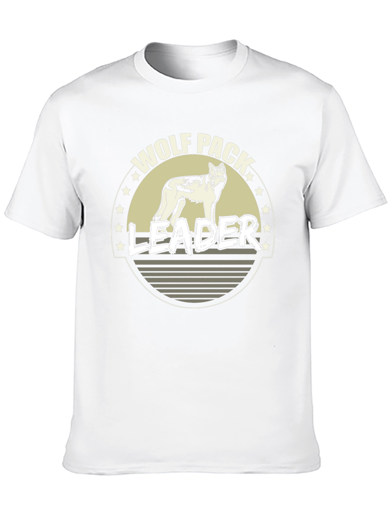 Wolf Pack Leader Graphic T-Shirt - Black