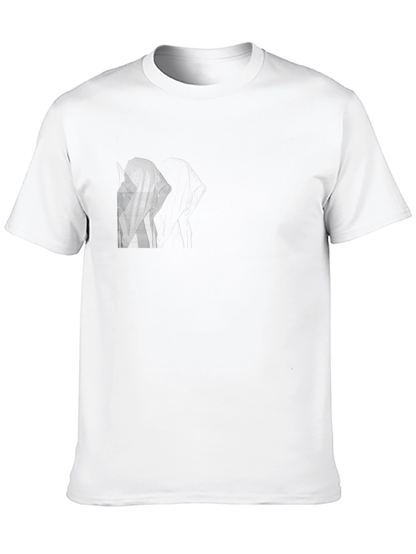 Graphic Tee: Black T-Shirt with Anime Design