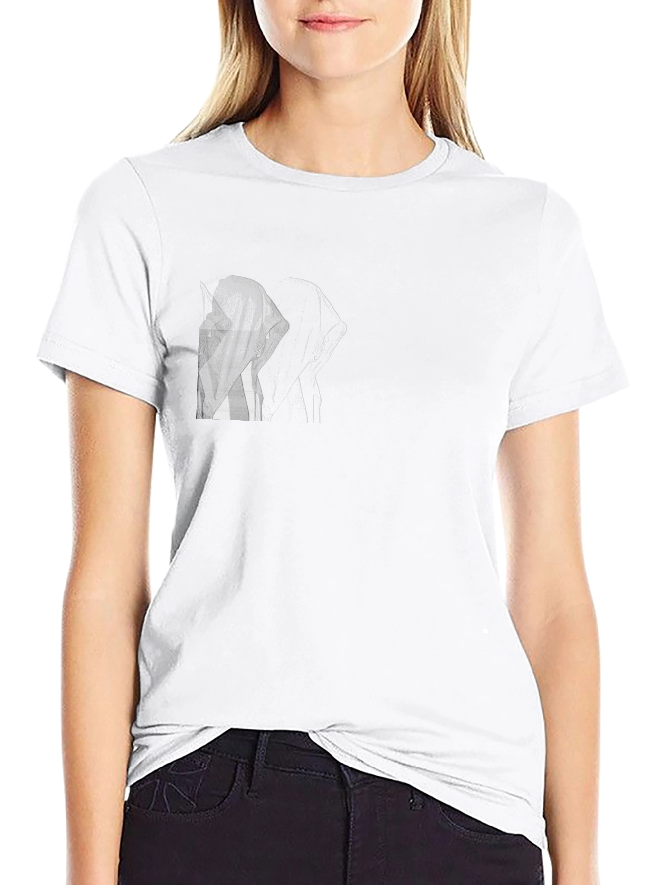 Graphic Tee: Black T-Shirt with Anime Design