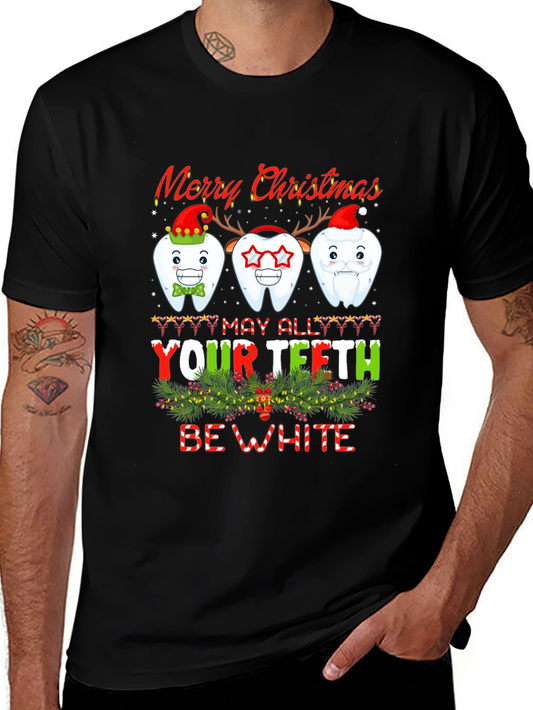 Merry Christmas Teeth Graphic Tee