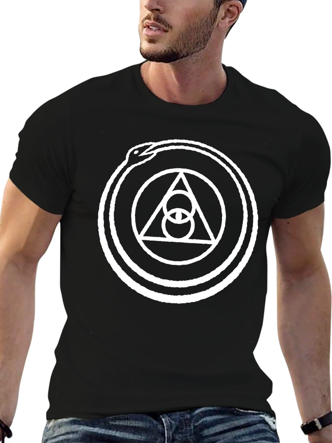 Ouroboros Symbol T-Shirt - Black