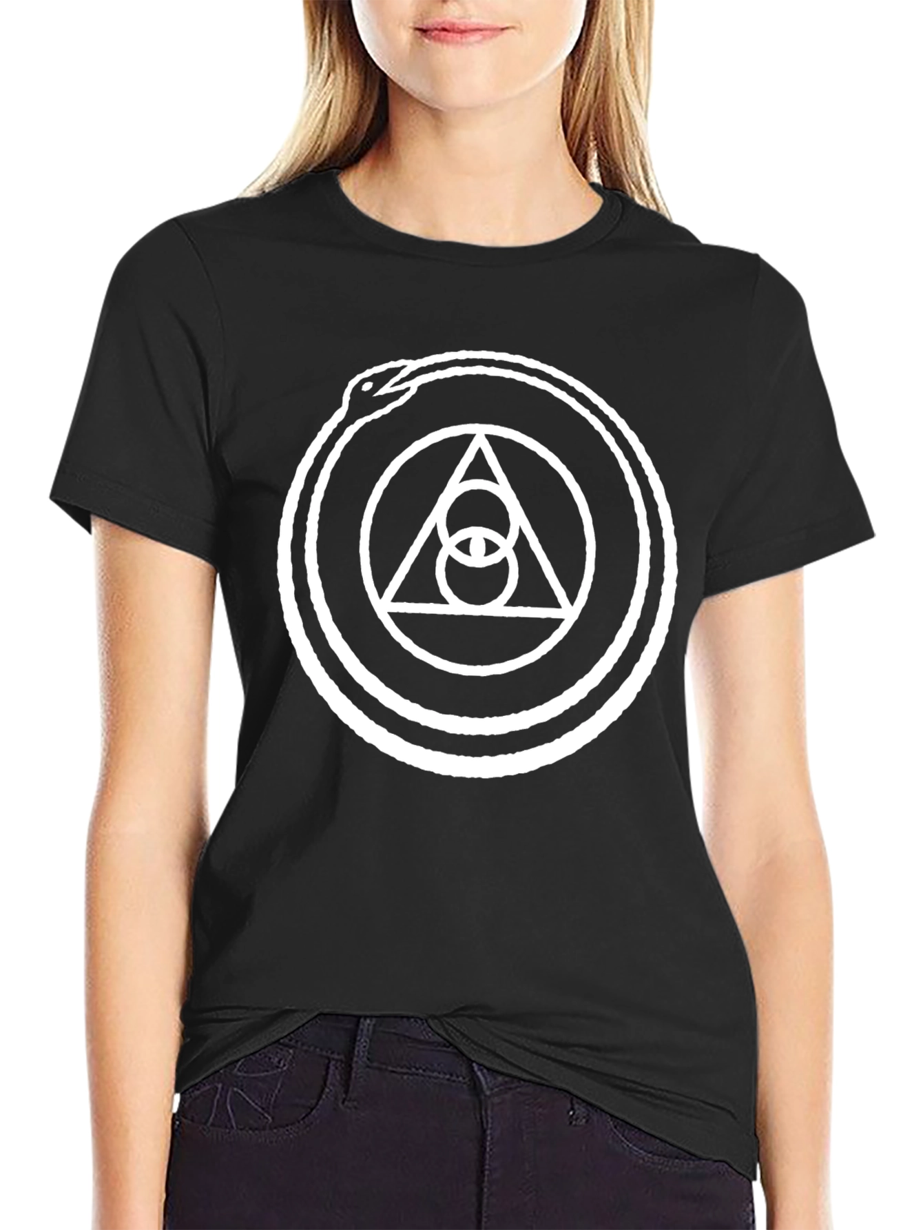 Ouroboros Symbol T-Shirt - Black