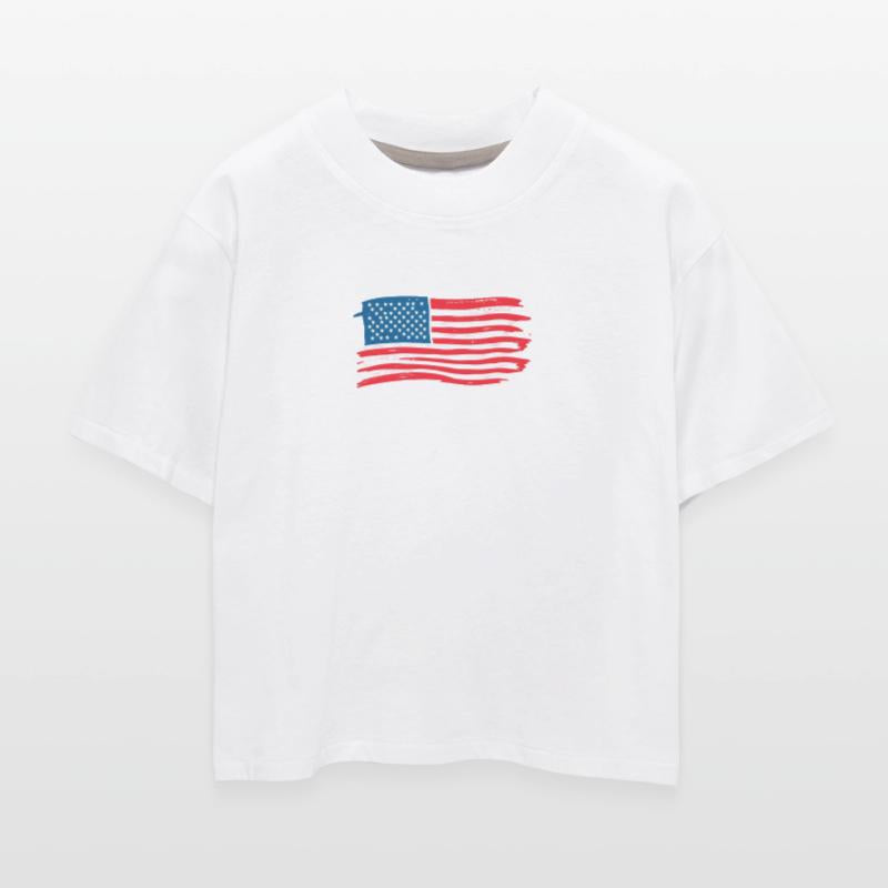 Abstract American Flag Art Print