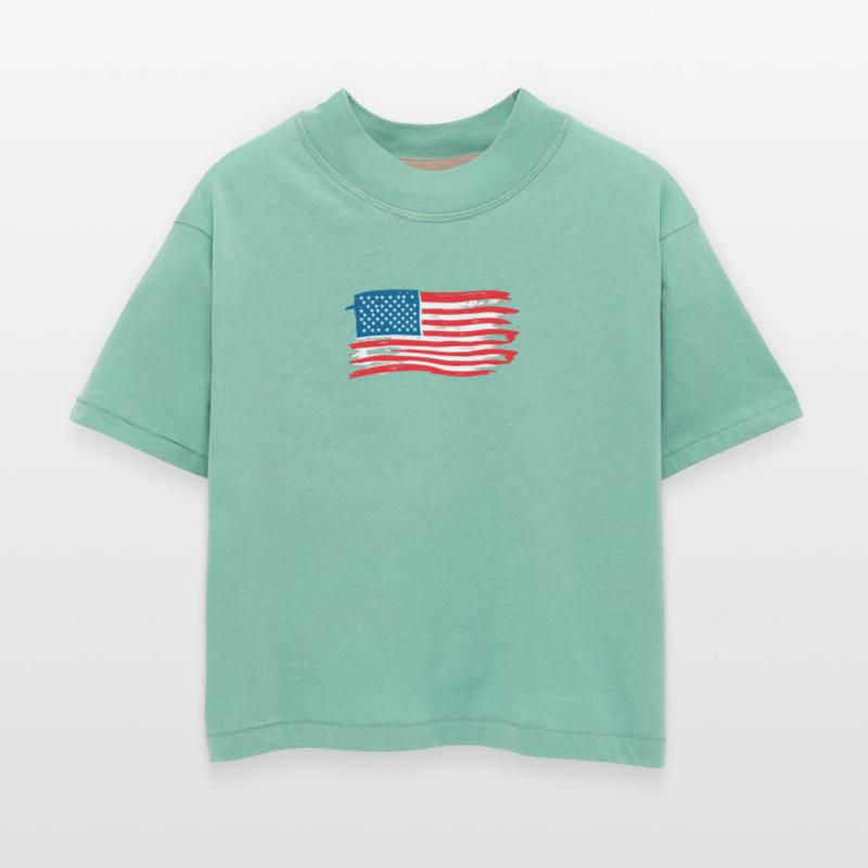 Abstract American Flag Art Print