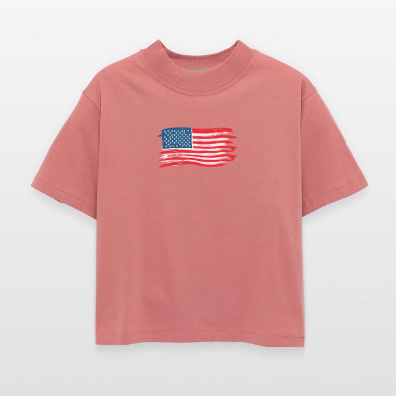 Abstract American Flag Art Print