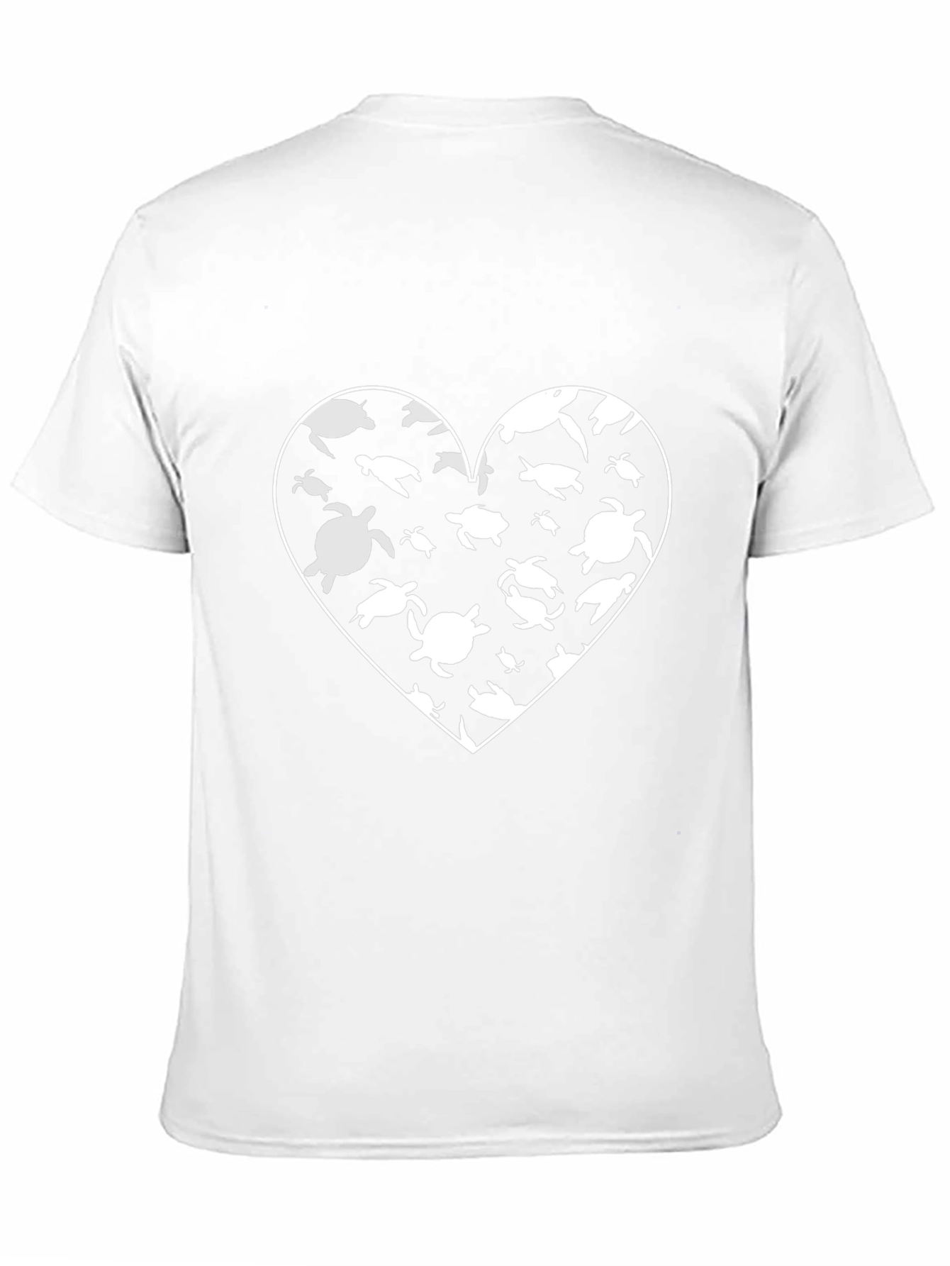 Sea Turtle Heart Graphic Tee - Soft Cotton Blend