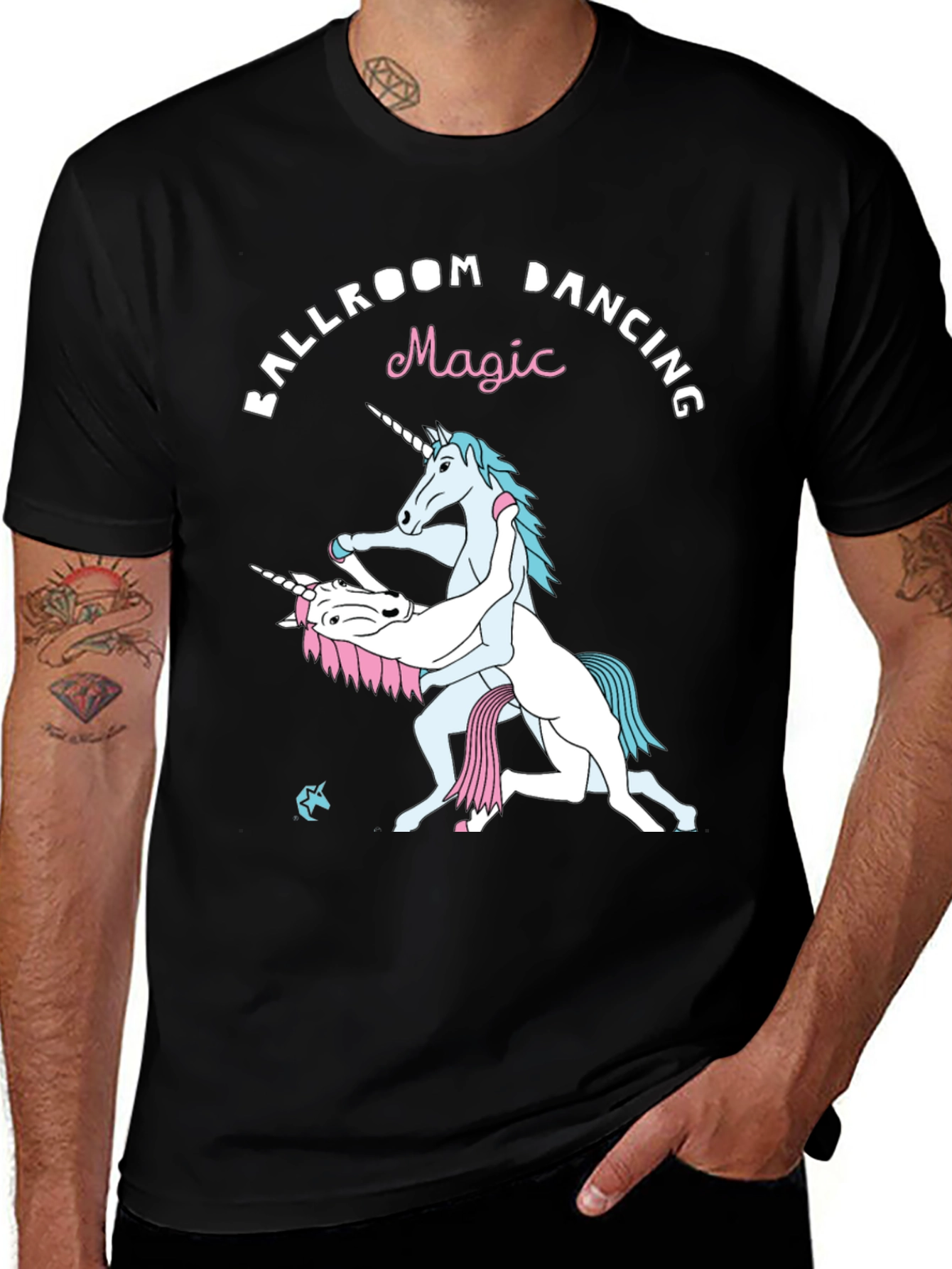 Ballroom Dancing Unicorn Graphic T-Shirt