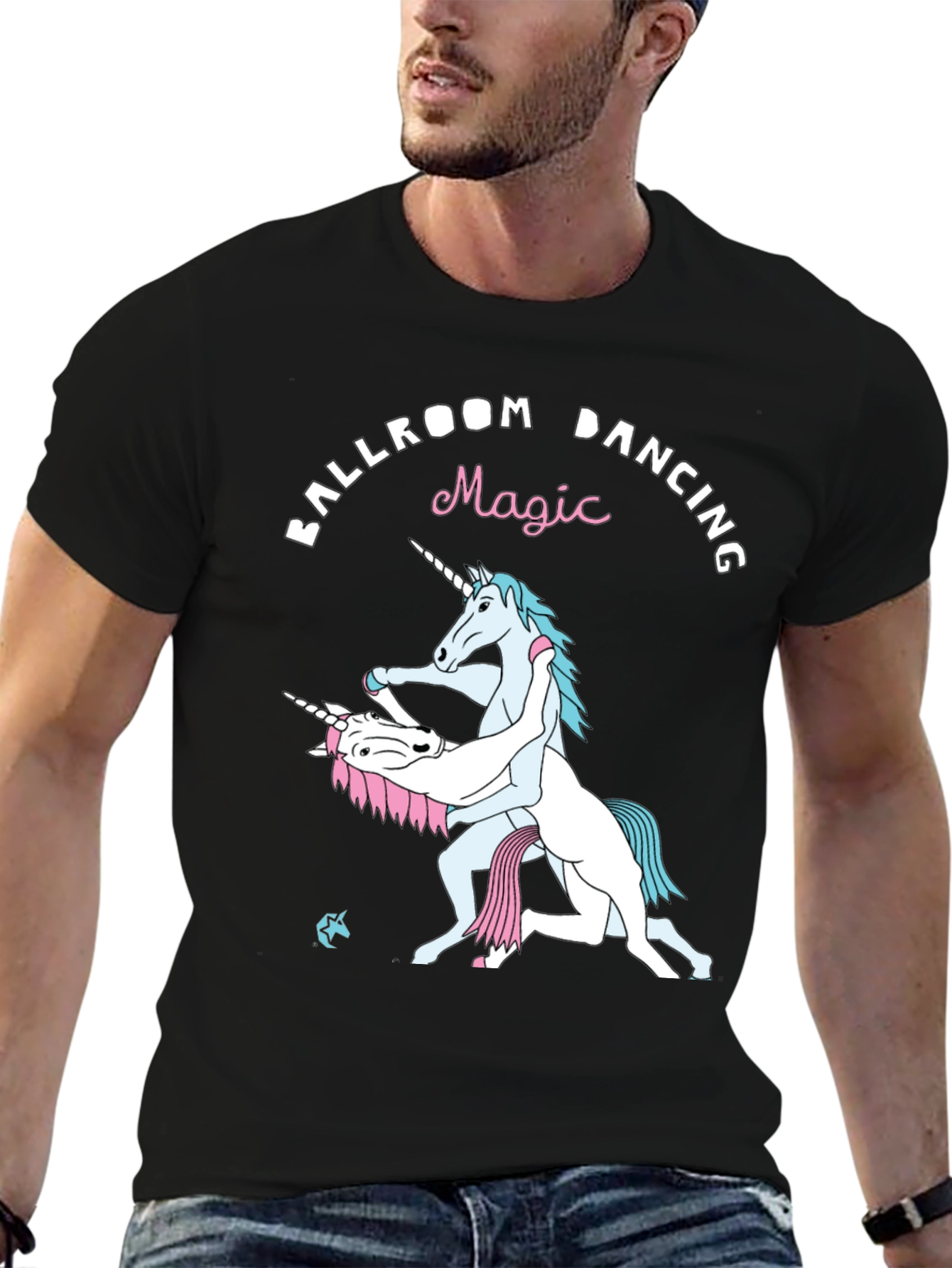 Ballroom Dancing Unicorn Graphic T-Shirt