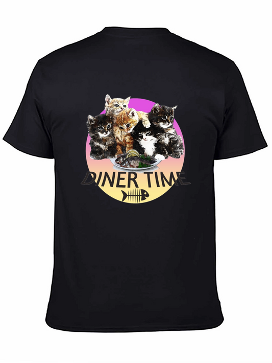 Kitten Diner Time T-Shirt - Funny Cat Lover Tee