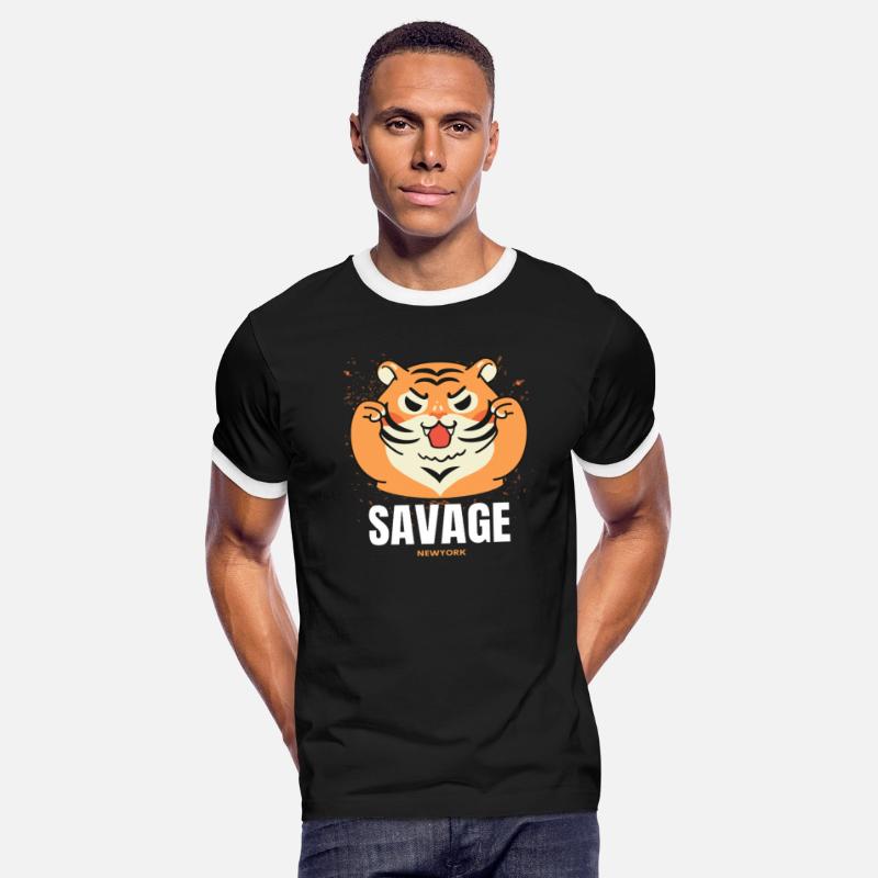 Adorable savage tiger design