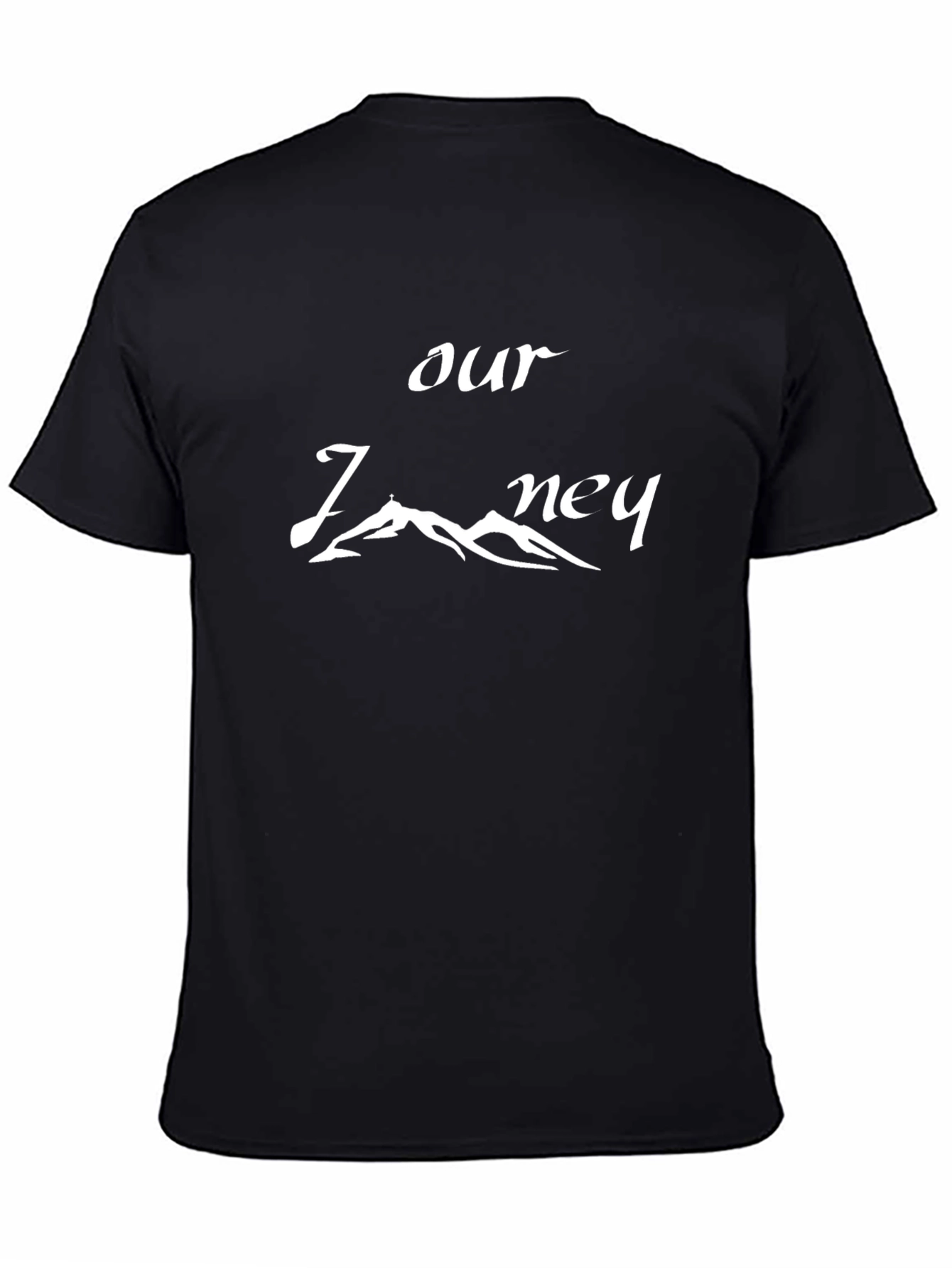 Our Journey Black Graphic T-Shirt