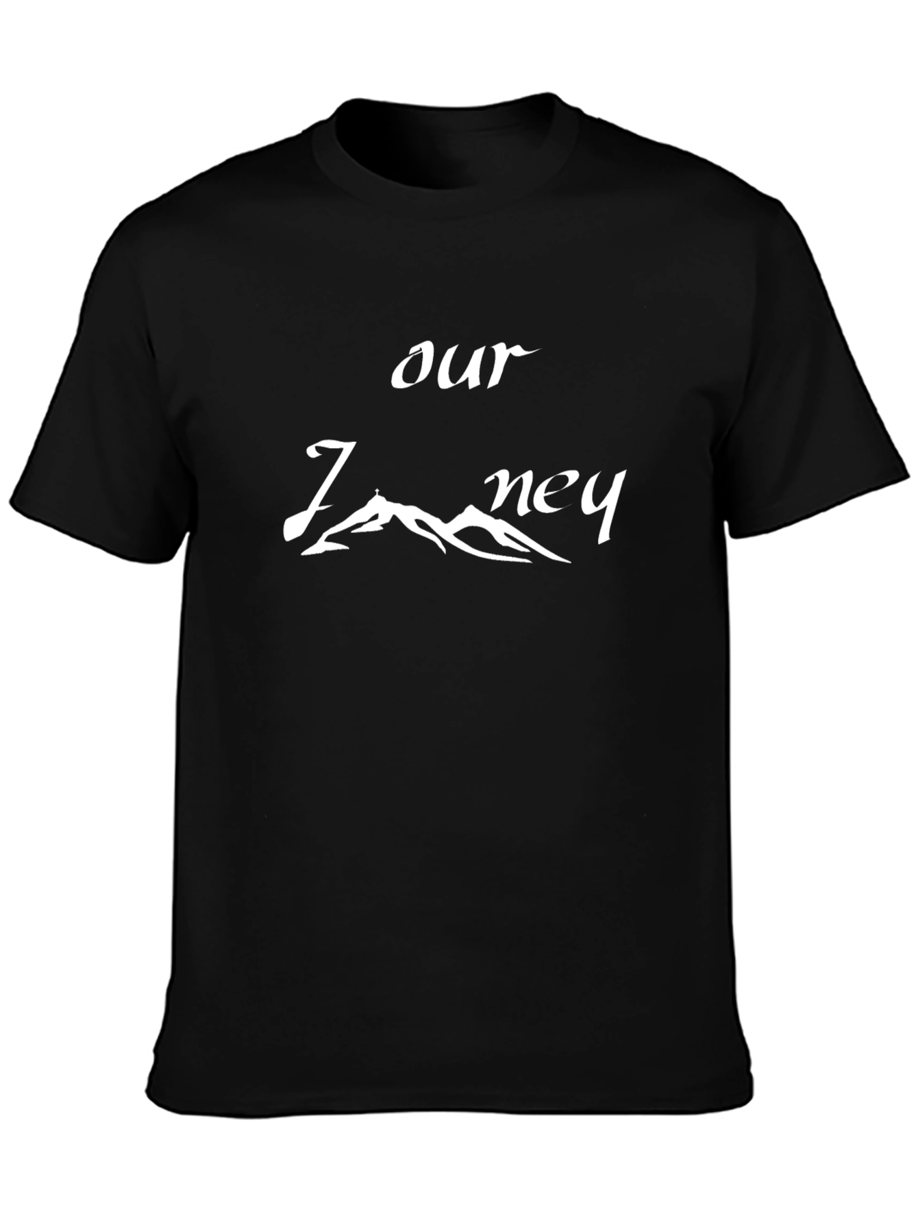 Our Journey Black Graphic T-Shirt