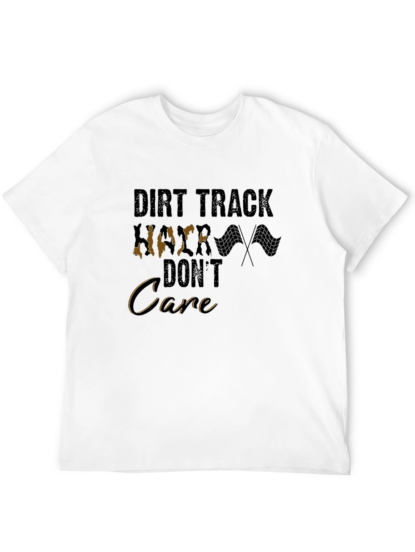 Dirt Track Racer Graphic Tee - Dont Care