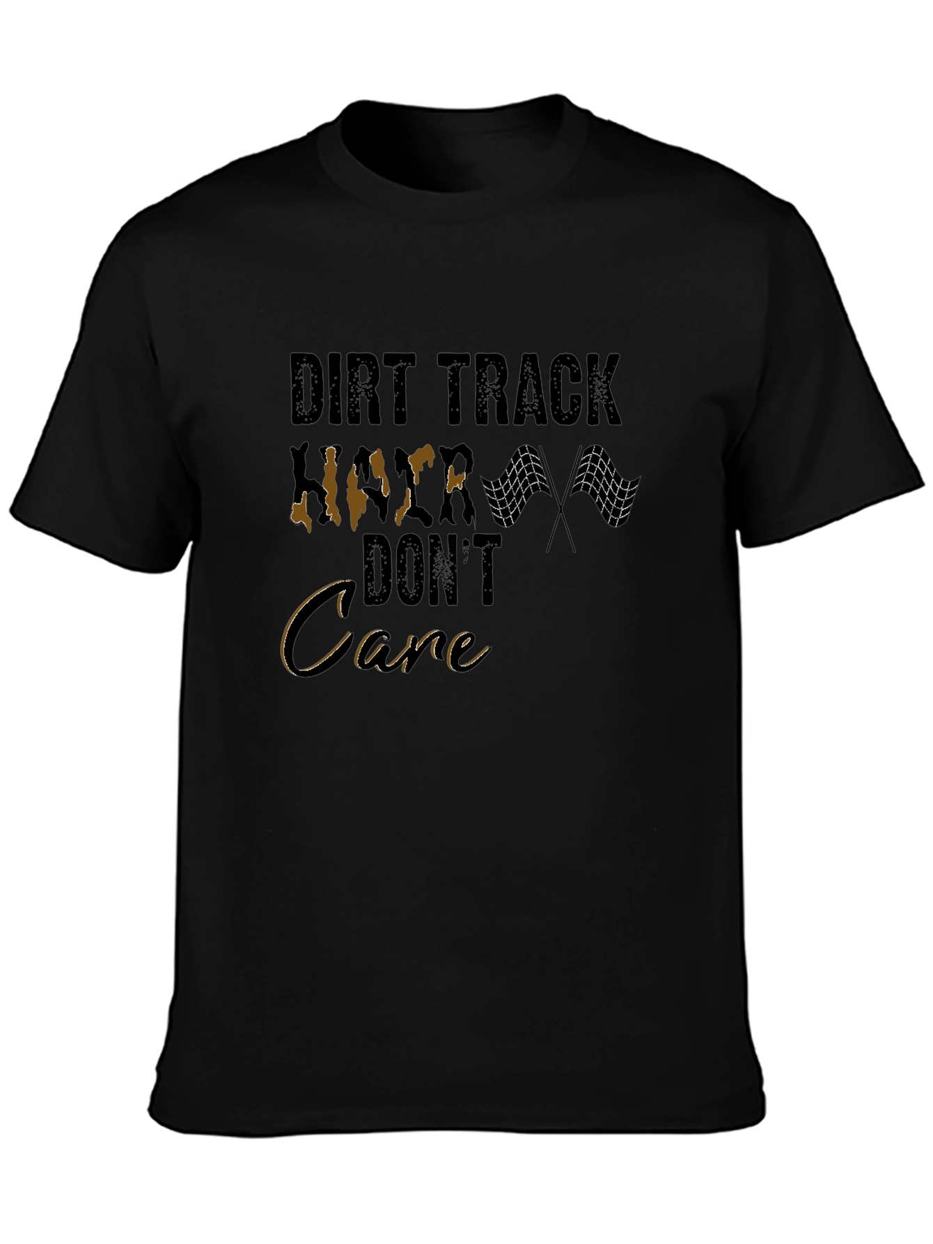 Dirt Track Racer Graphic Tee - Dont Care