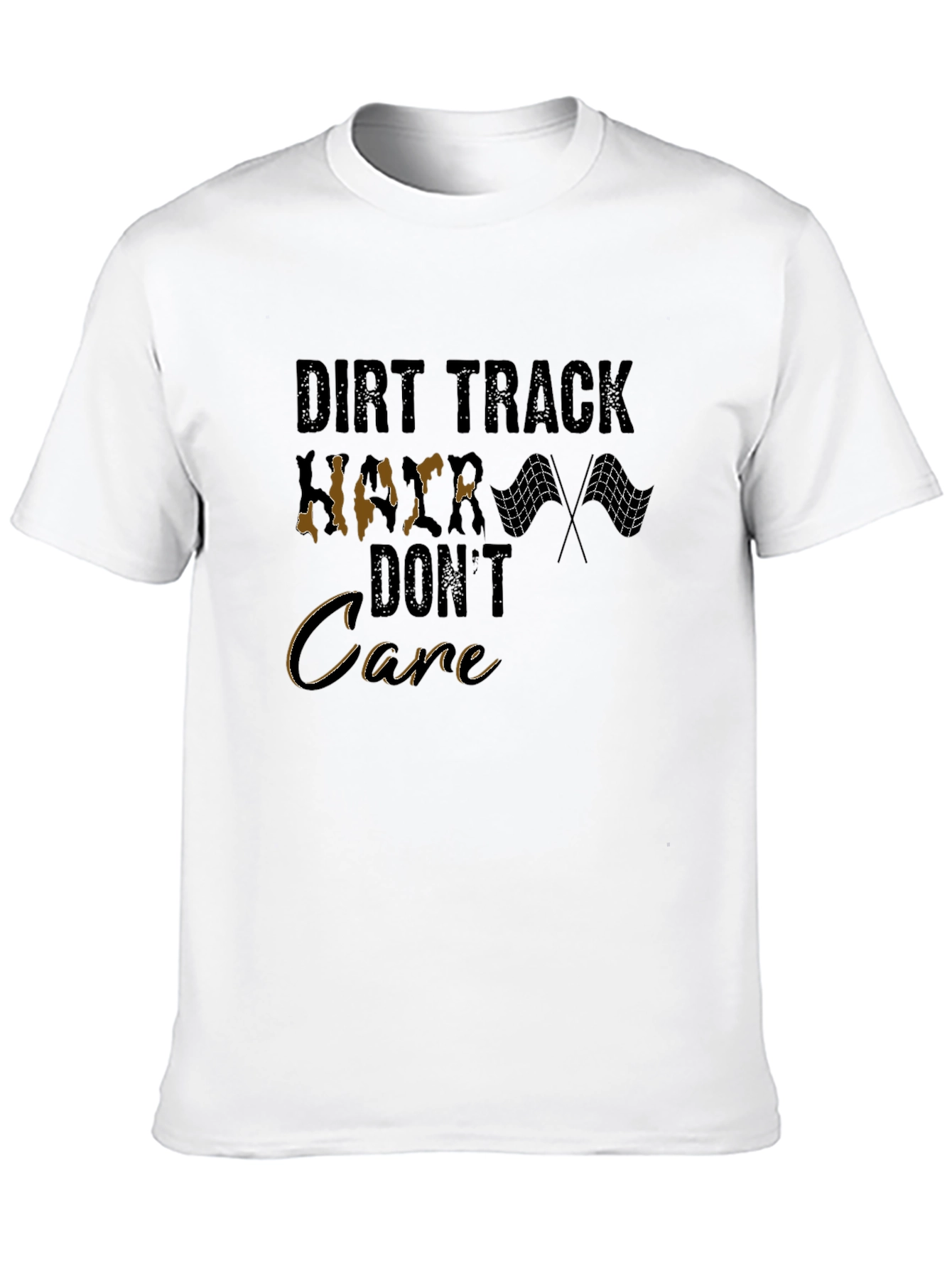 Dirt Track Racer Graphic Tee - Dont Care