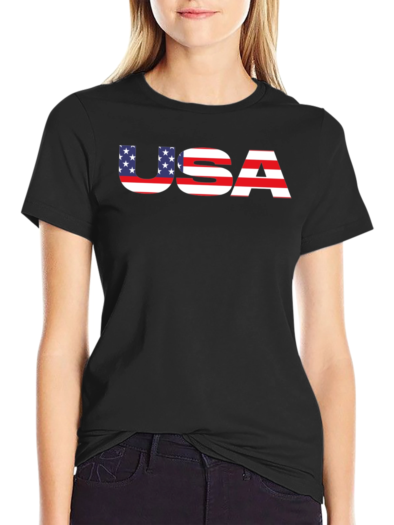 USA Flag Graphic T-Shirt