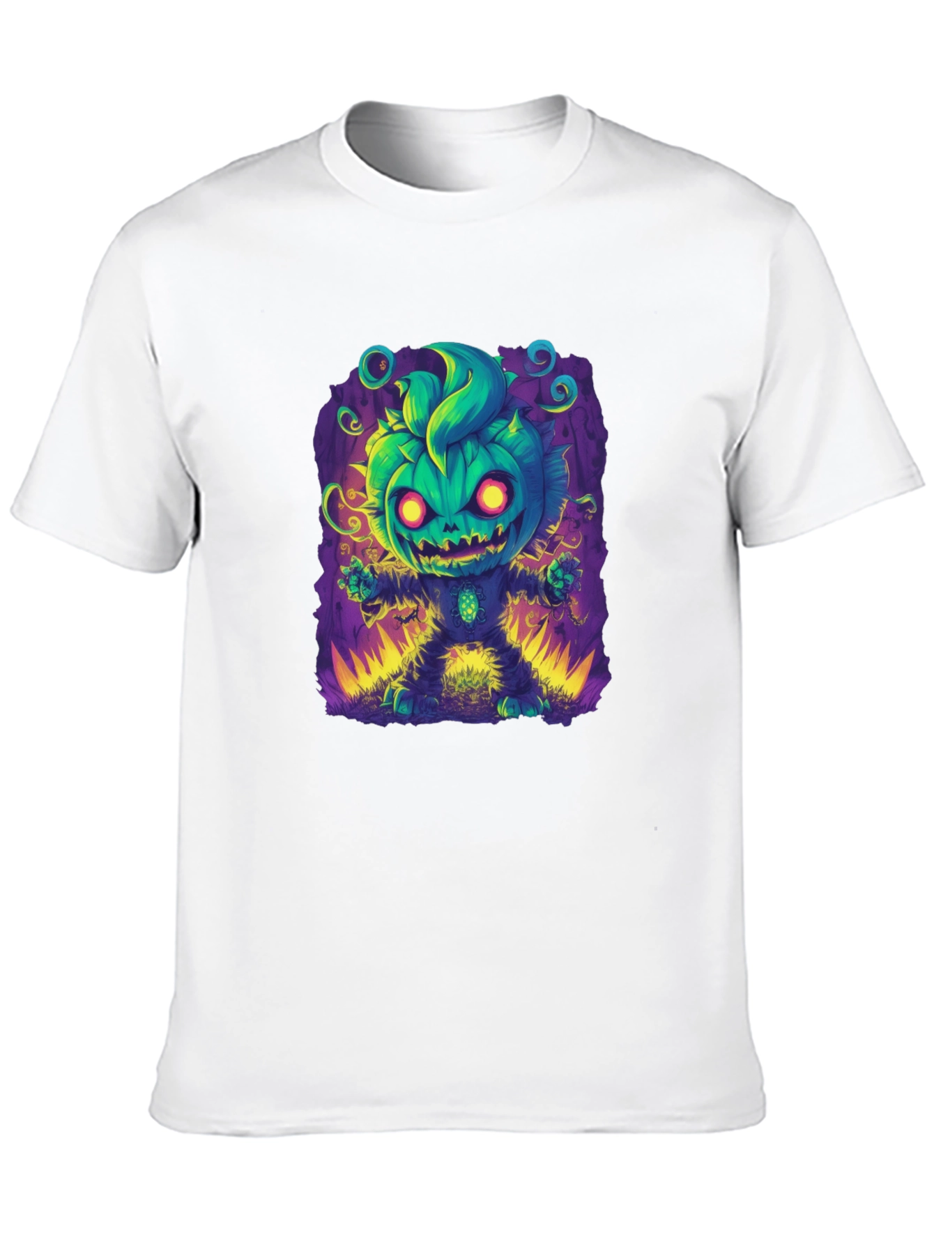 Spooky Pumpkin Character Graphic Tee - Halloween