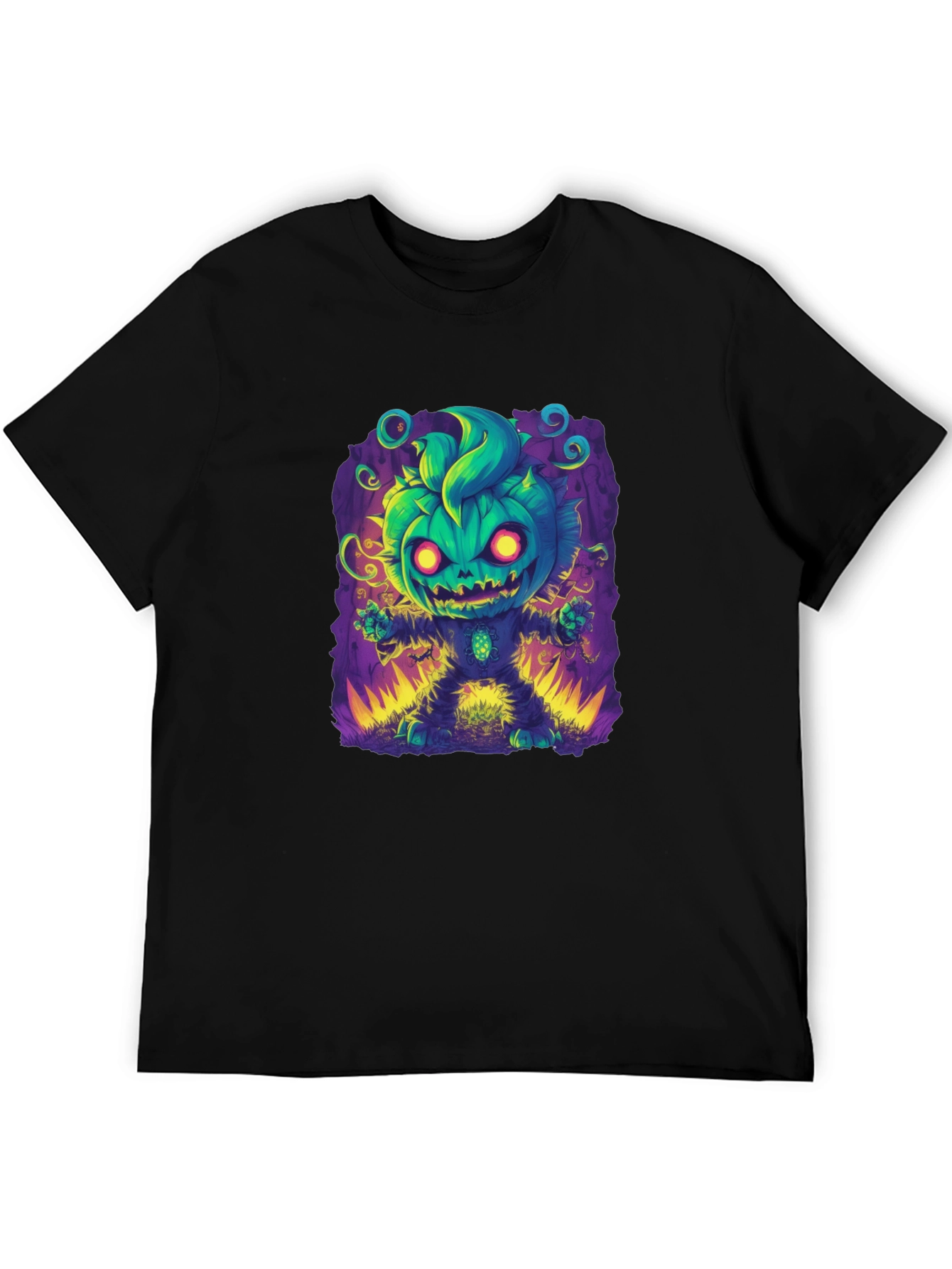 Spooky Pumpkin Character Graphic Tee - Halloween