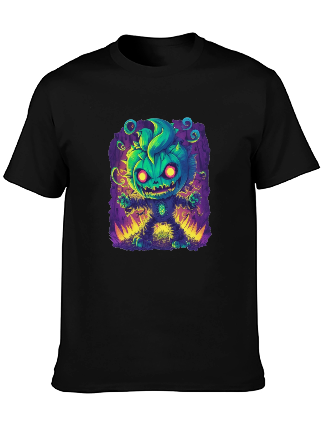 Spooky Pumpkin Character Graphic Tee - Halloween