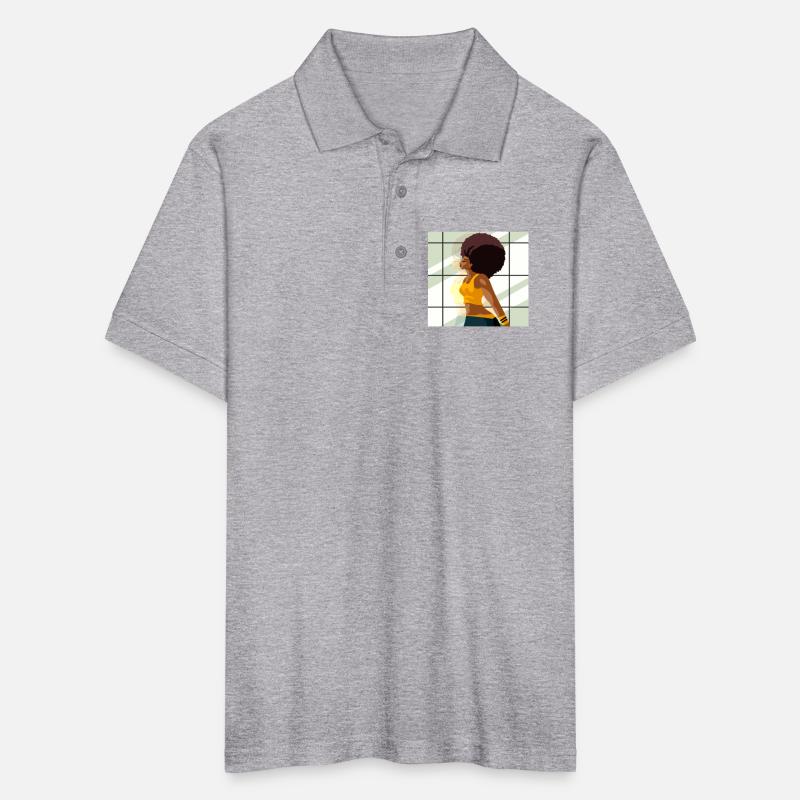 afro fitness girl in gym