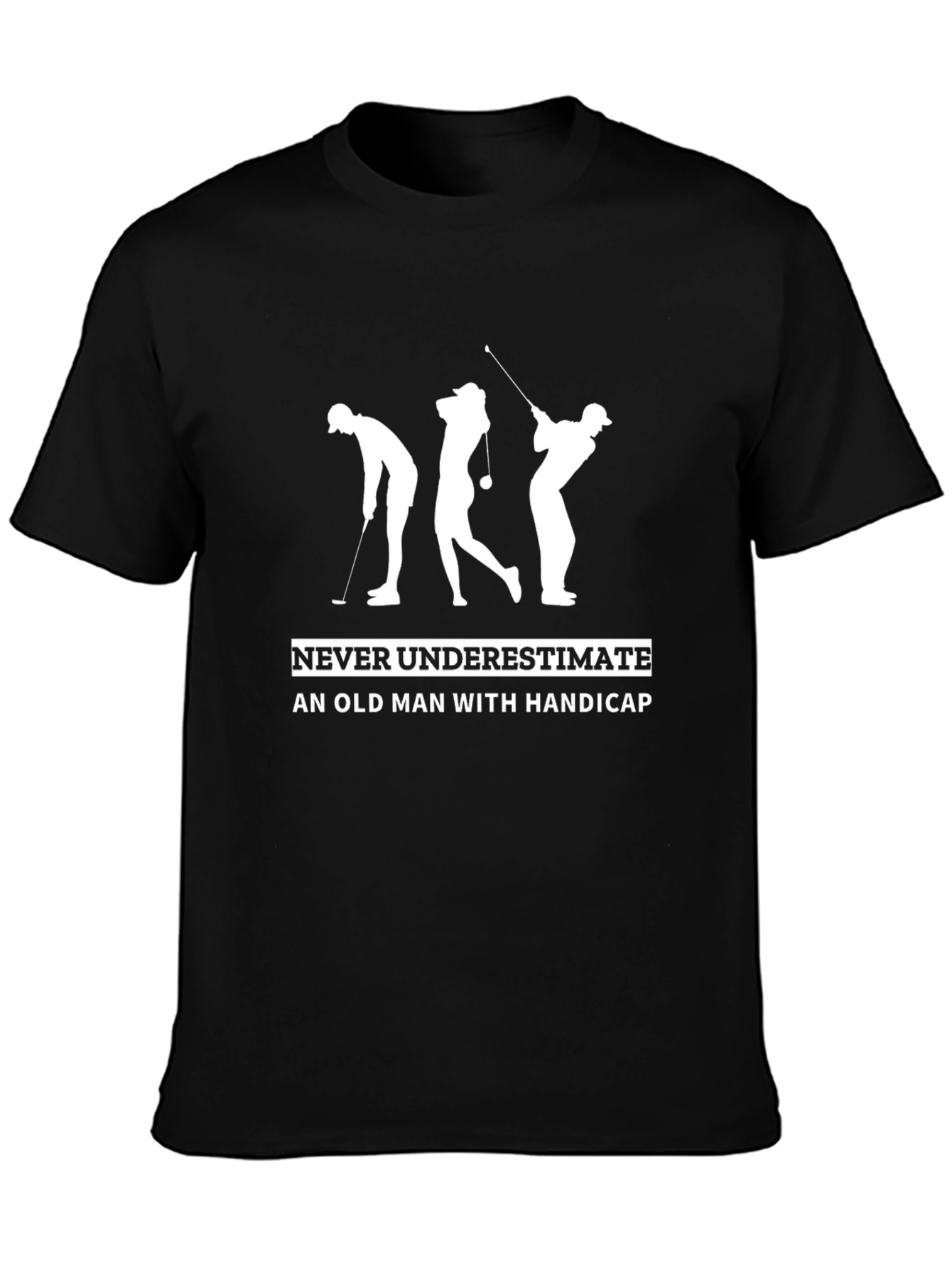 Golfing Old Man Funny T-Shirt