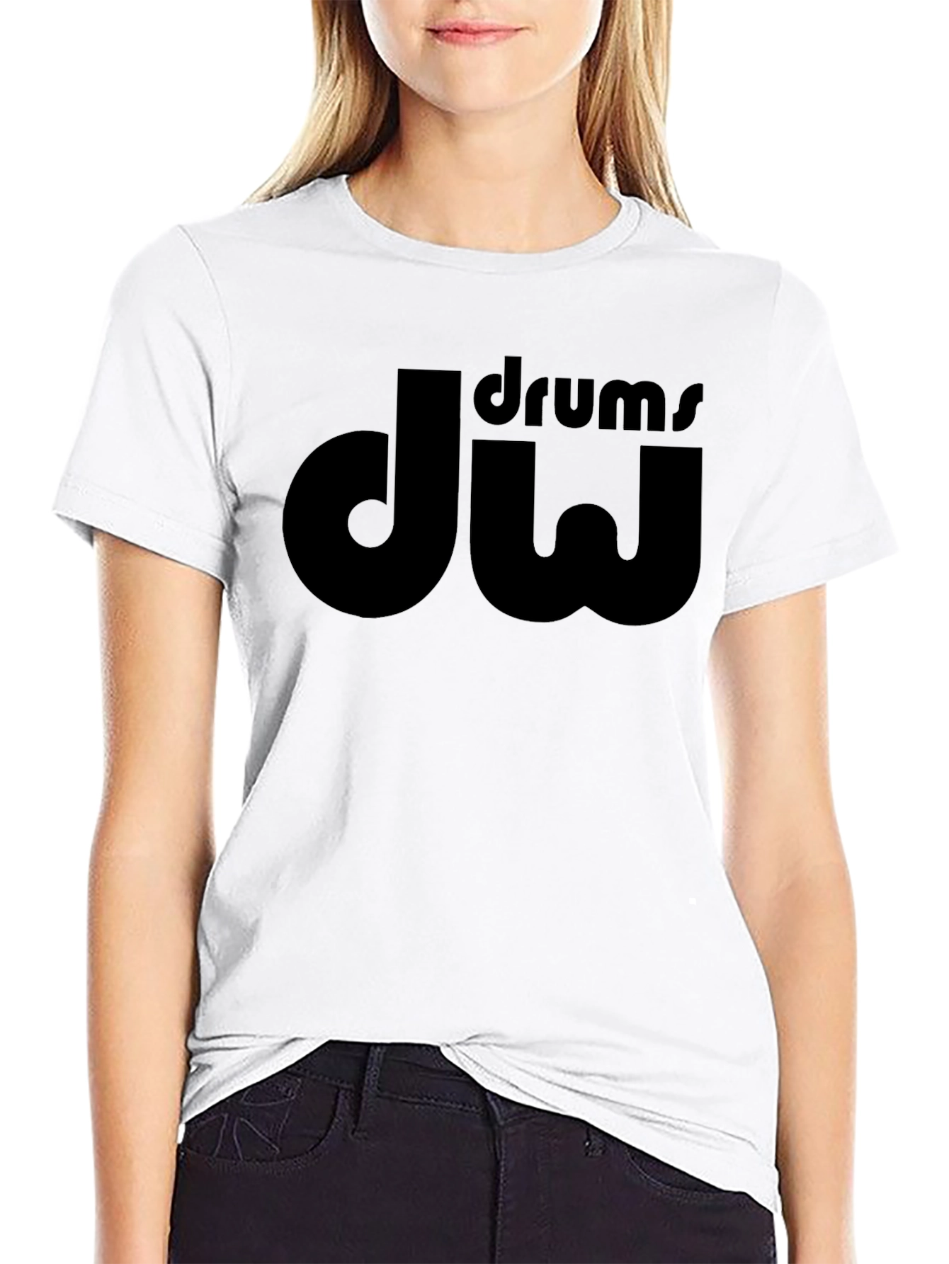 DW Drums Black T-Shirt - Music Apparel
