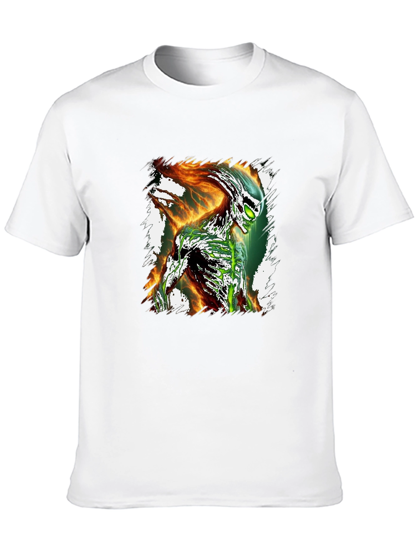 Alien Inferno Graphic T-Shirt - Sci-Fi Tee
