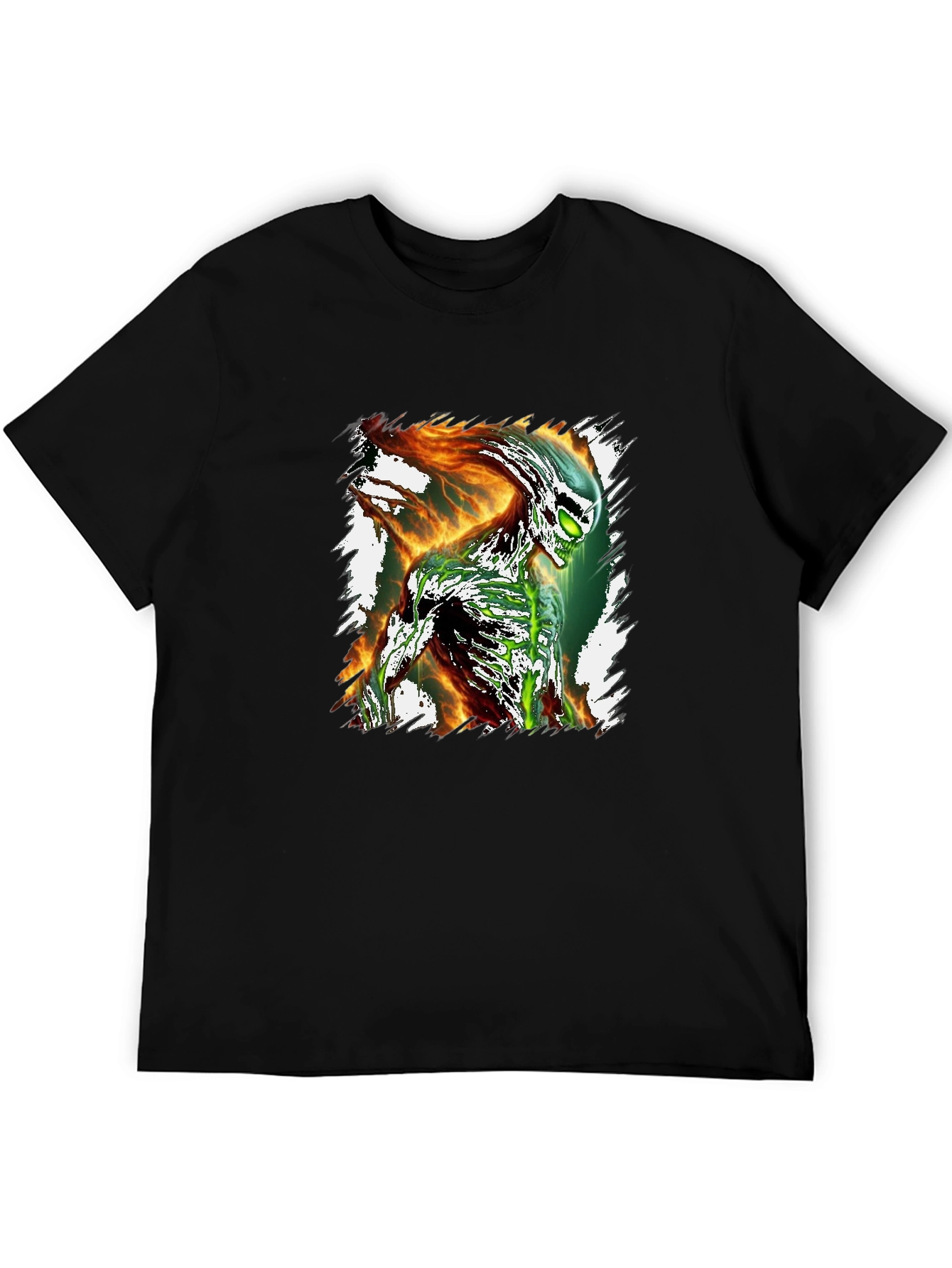 Alien Inferno Graphic T-Shirt - Sci-Fi Tee