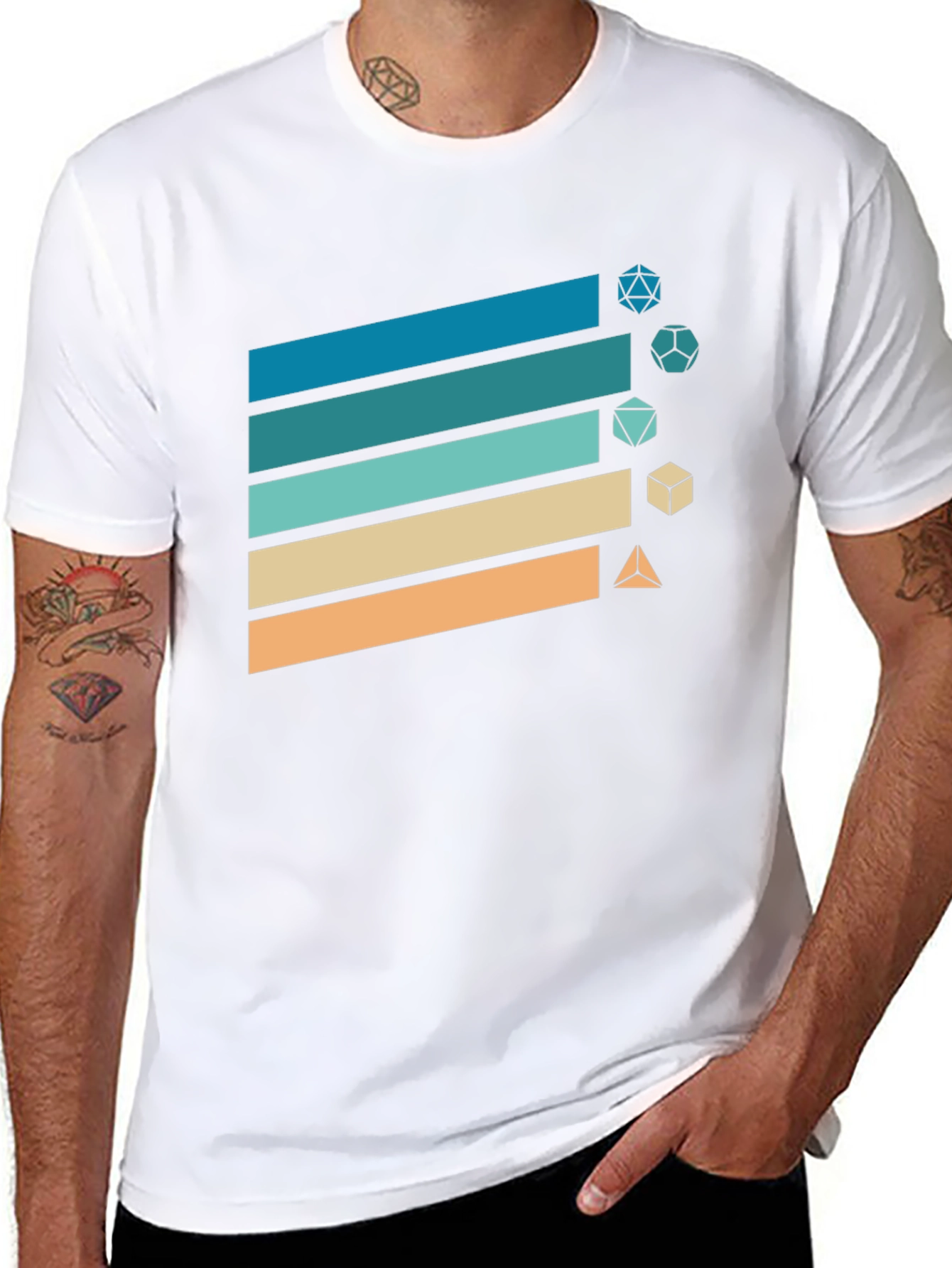 Retro RPG Dice T-Shirt