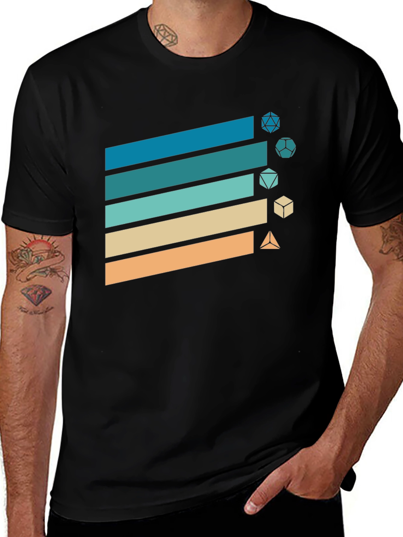 Retro RPG Dice T-Shirt