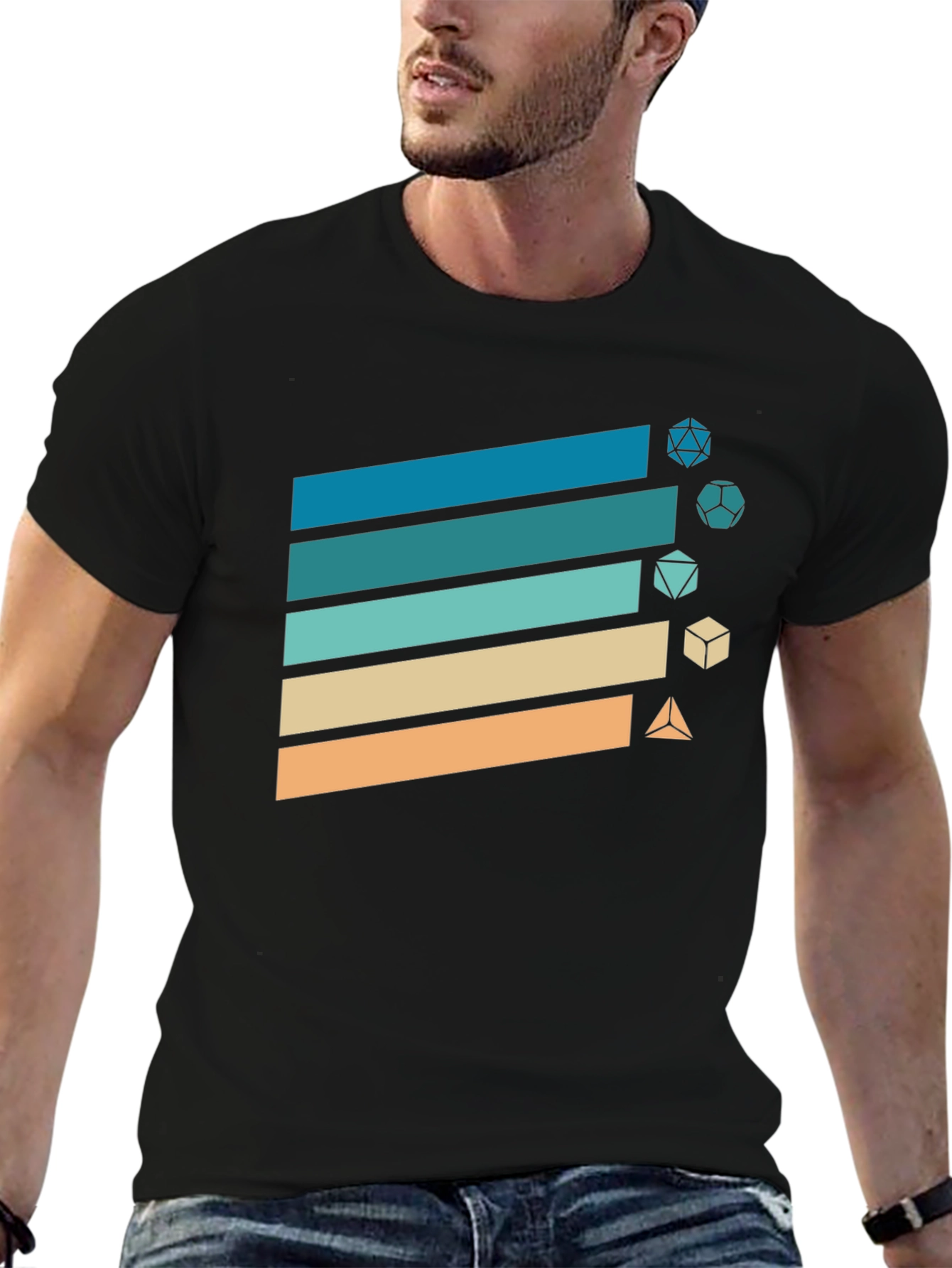 Retro RPG Dice T-Shirt