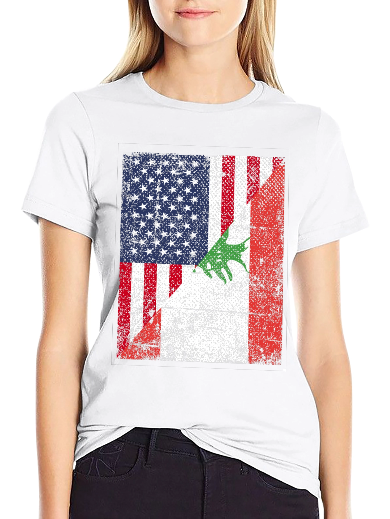 Lebanon USA Flag T-Shirt