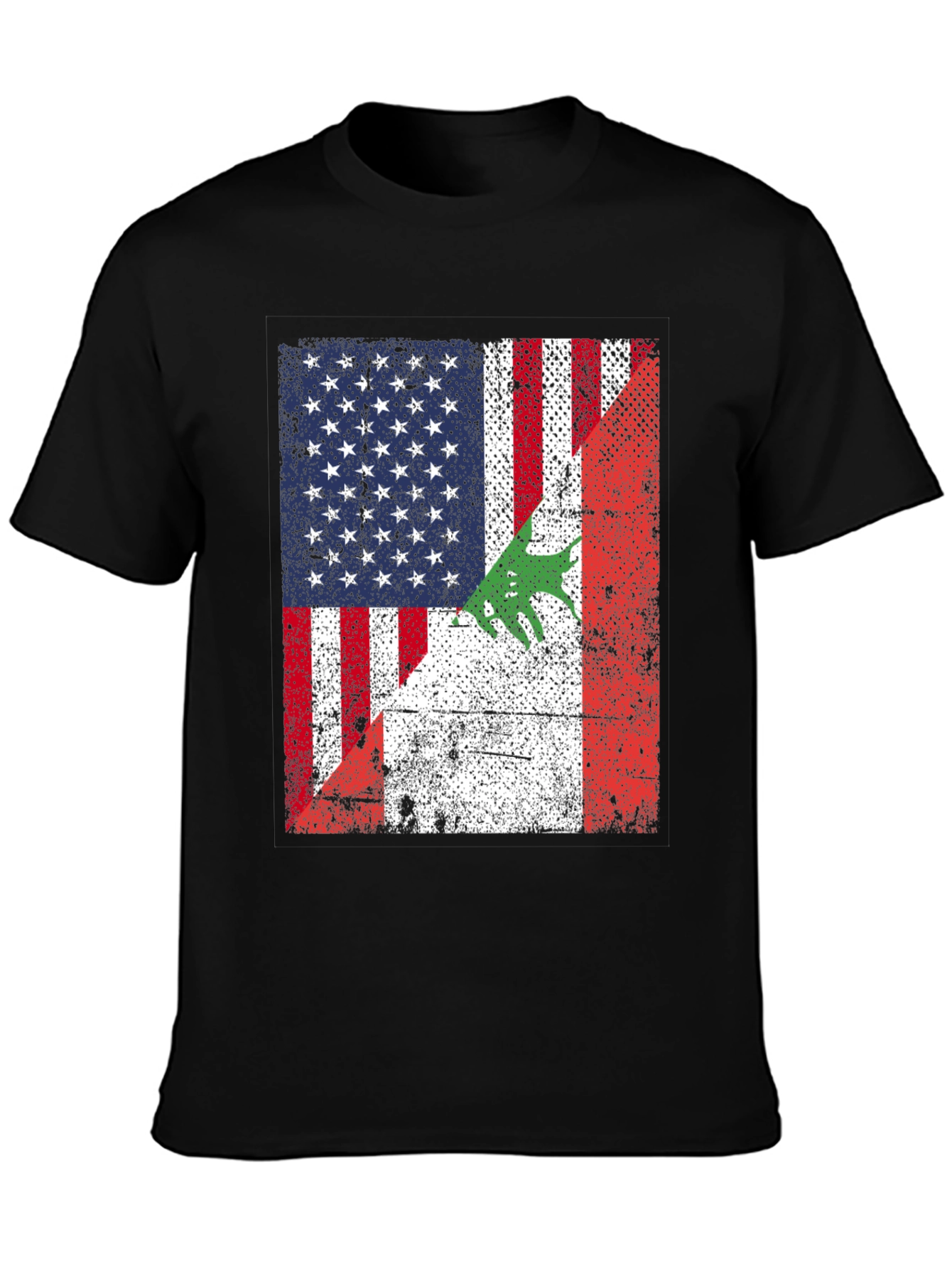 Lebanon USA Flag T-Shirt