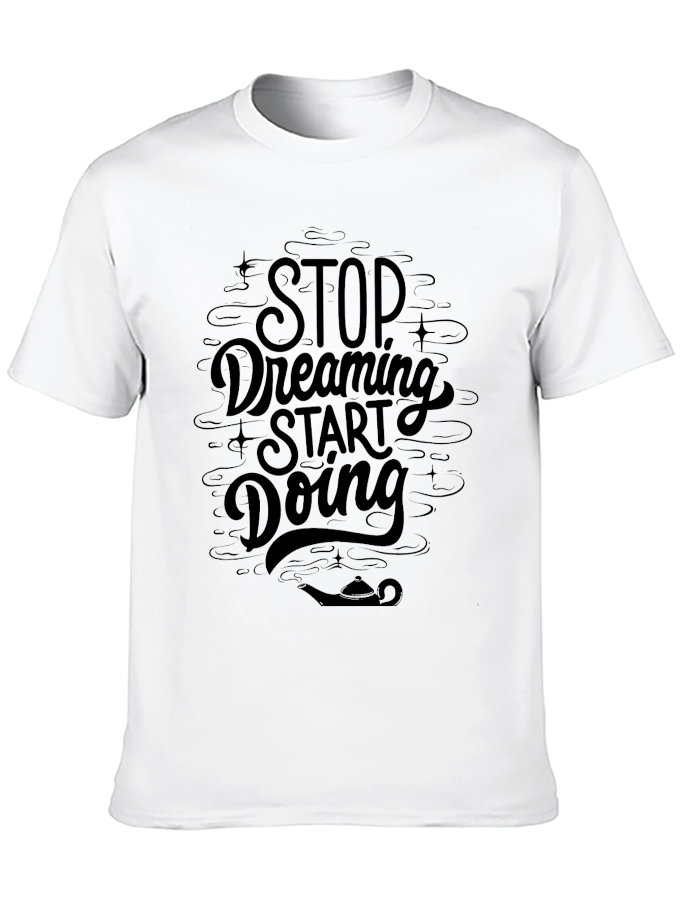 Dream Start Doing Black Graphic Tee