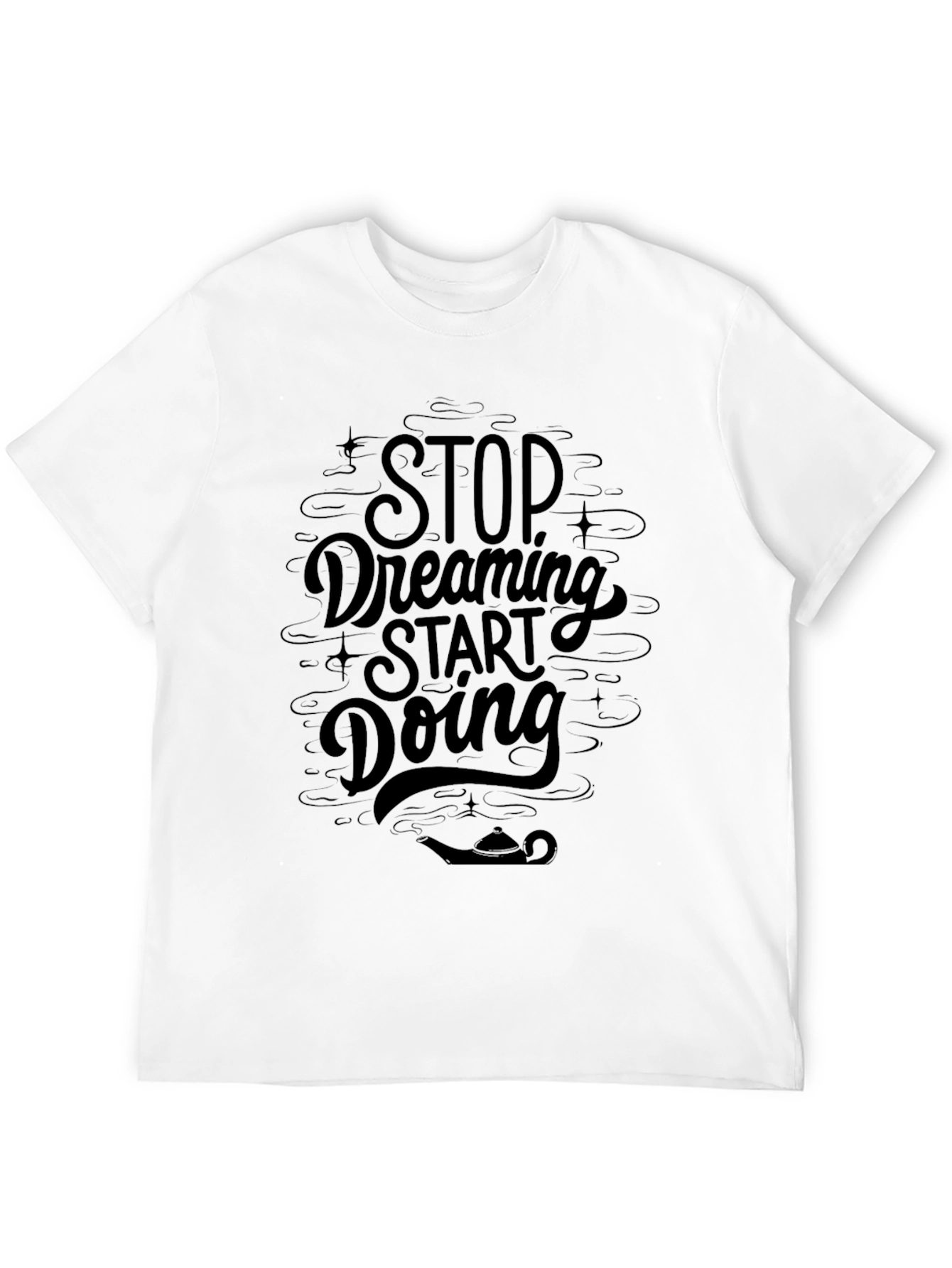 Dream Start Doing Black Graphic Tee