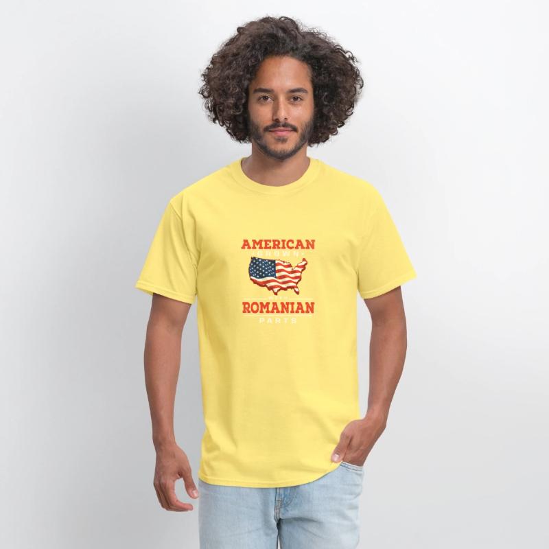American Grown with Romanian Parts Patriotic Roman