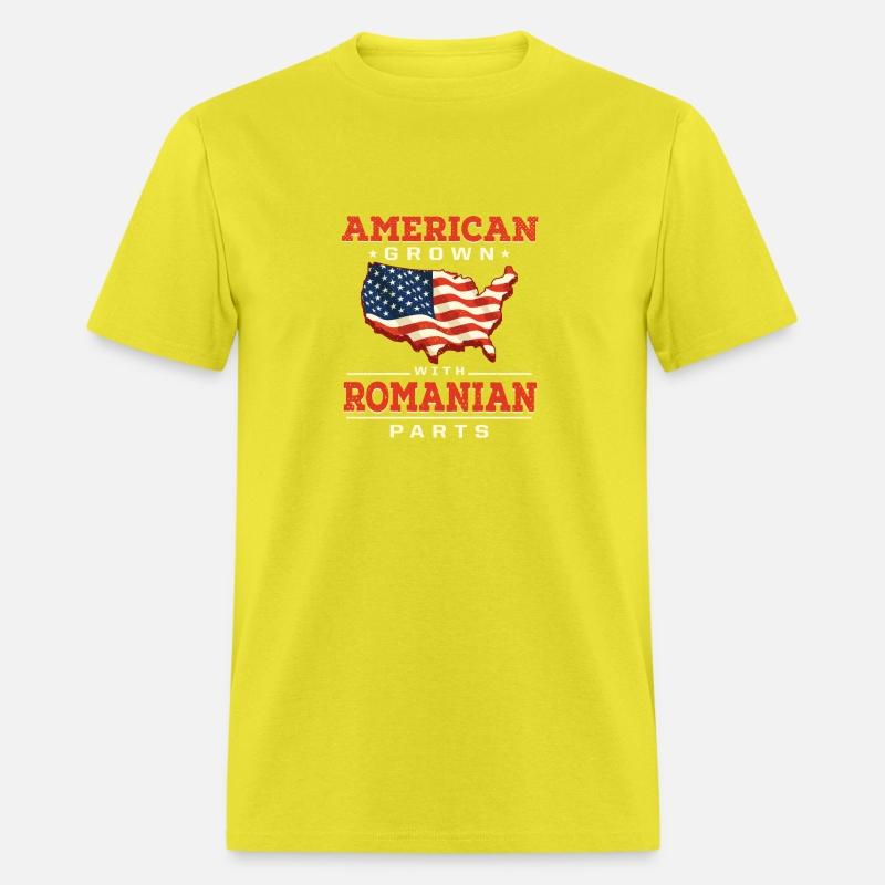 American Grown with Romanian Parts Patriotic Roman