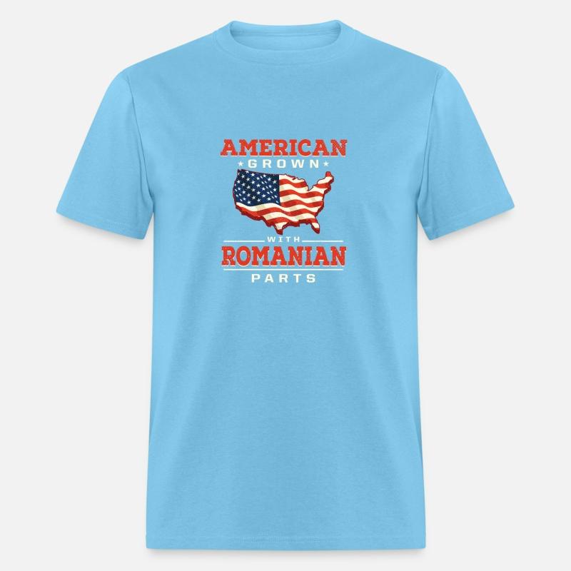 American Grown with Romanian Parts Patriotic Roman