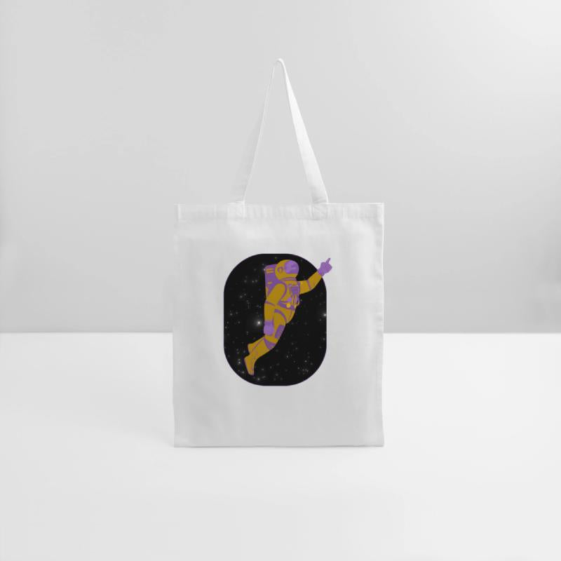 Amusing Astronaut in Deep Space Vector Graphic