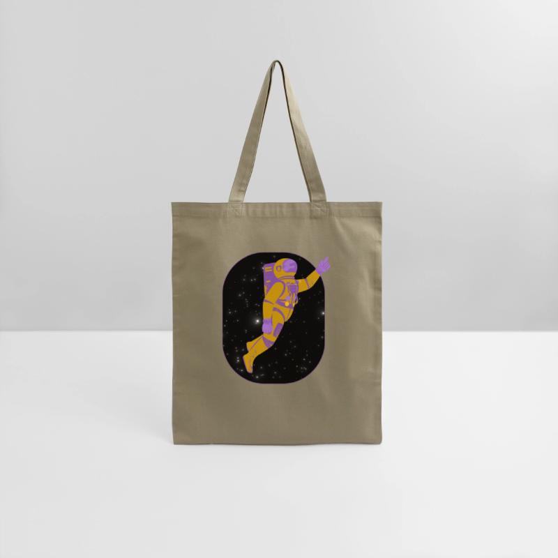 Amusing Astronaut in Deep Space Vector Graphic