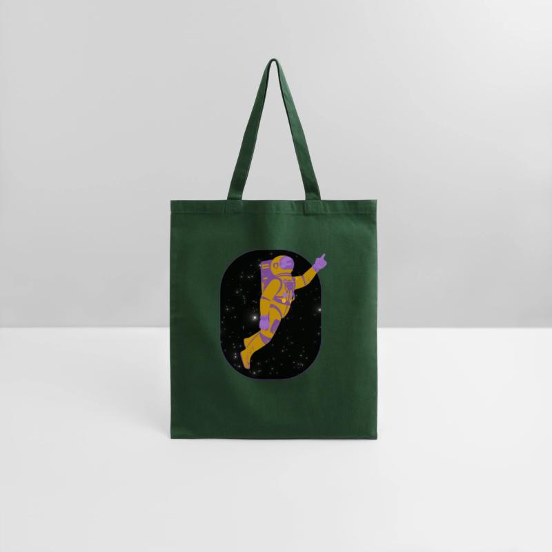 Amusing Astronaut in Deep Space Vector Graphic