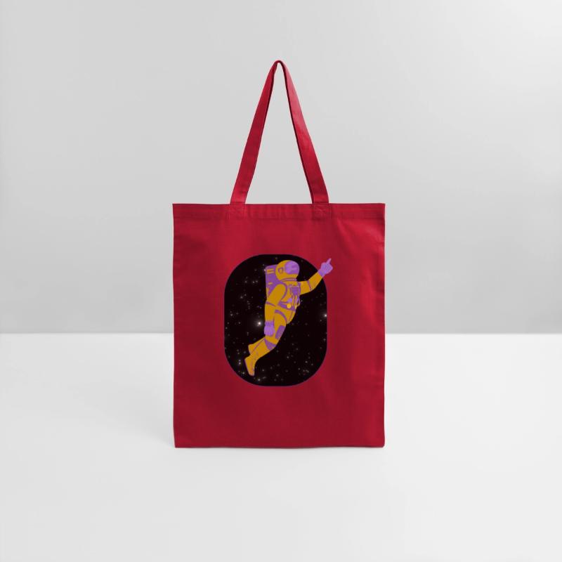 Amusing Astronaut in Deep Space Vector Graphic