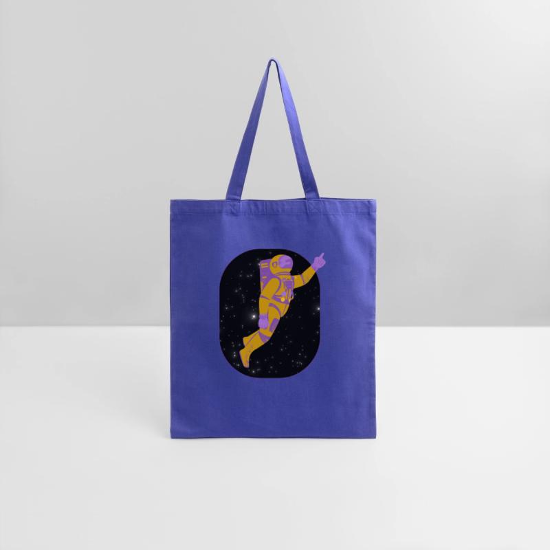 Amusing Astronaut in Deep Space Vector Graphic