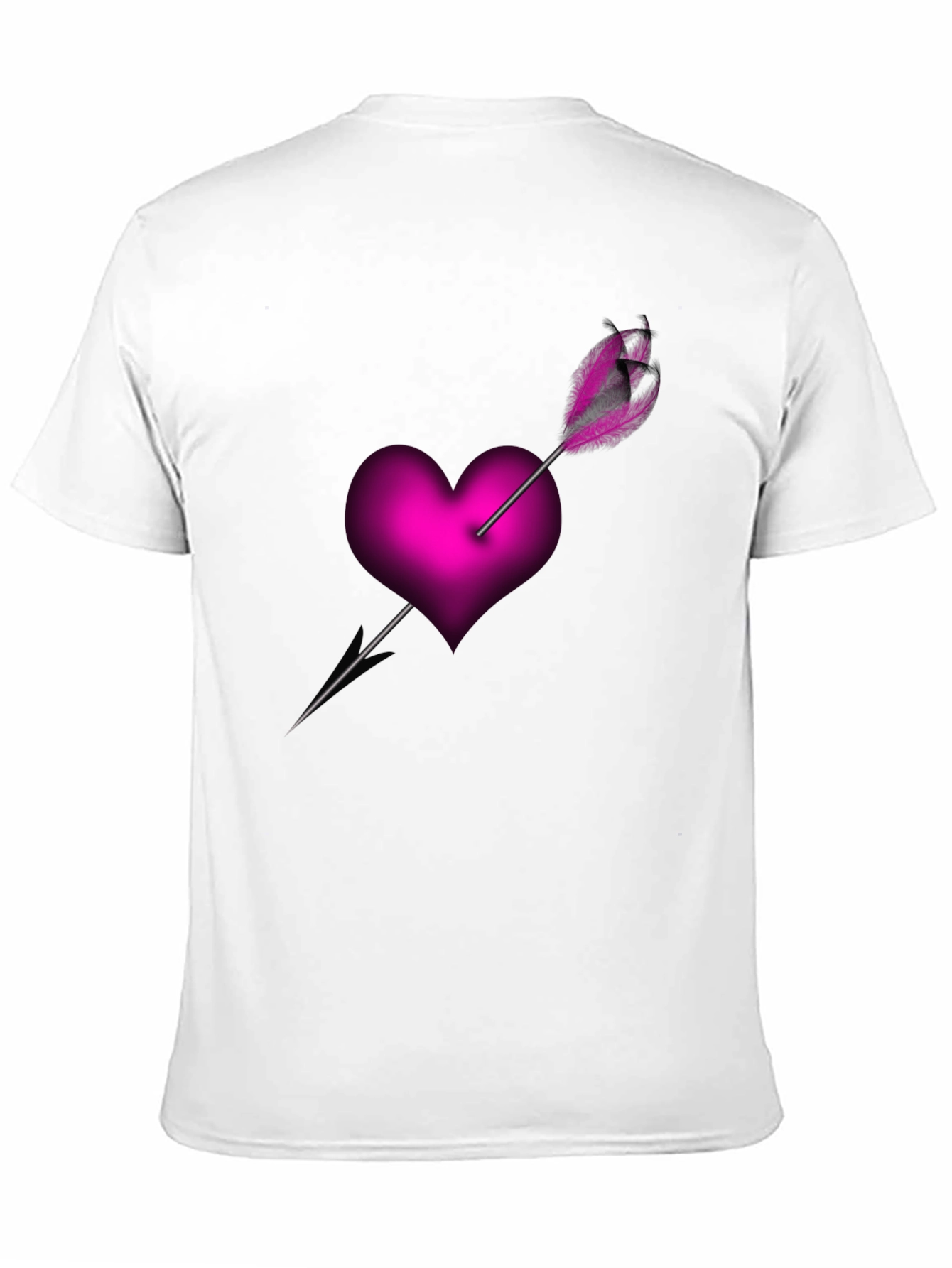 Heart Arrow Graphic Tee - Black