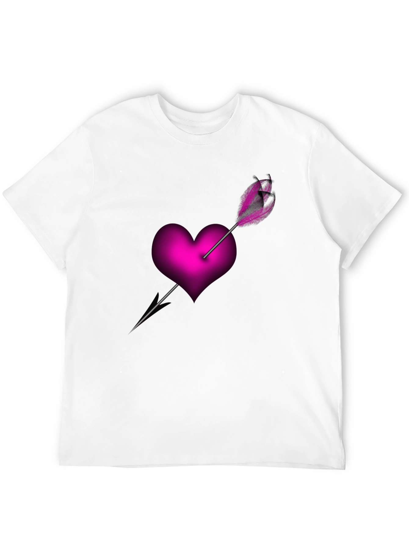 Heart Arrow Graphic Tee - Black