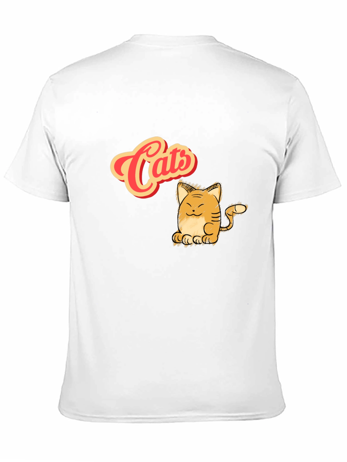 Cute Cats Graphic Black T-Shirt
